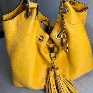 Michael Kors Yellow Hobo Bag